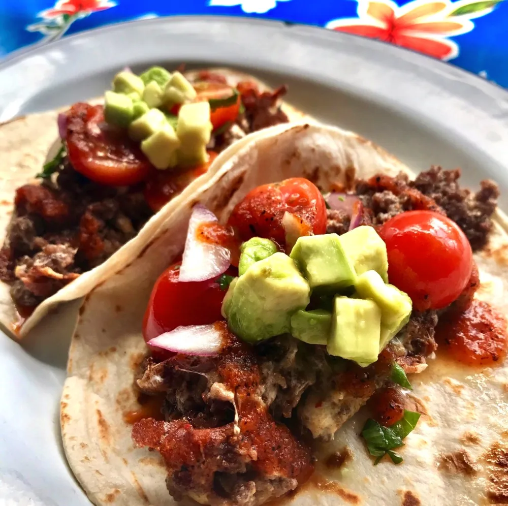 Cheeseburger Tacos for "National Burger Month" in May