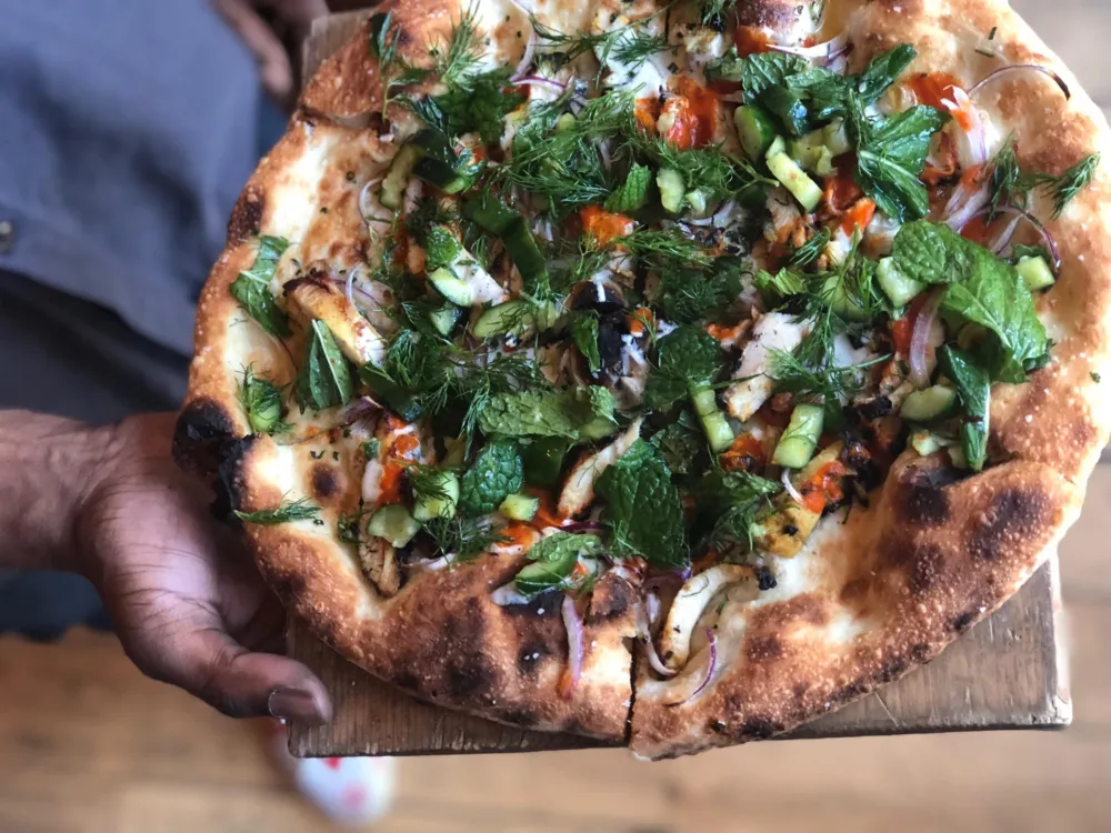Chicken Shawarma Pizza Photo Courtesy of avec for Mark Your Calendars for These Culinary and Cocktail Happenings in June