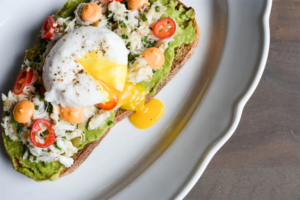 Avocado Toast with Lump Crab for Formento's Launches Sunday Brunch