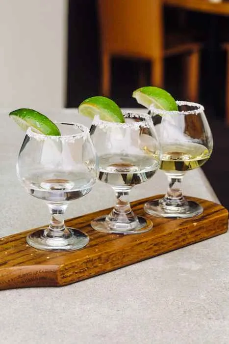 Tequila Flight2 for National Tequila Day at Cantina Laredo