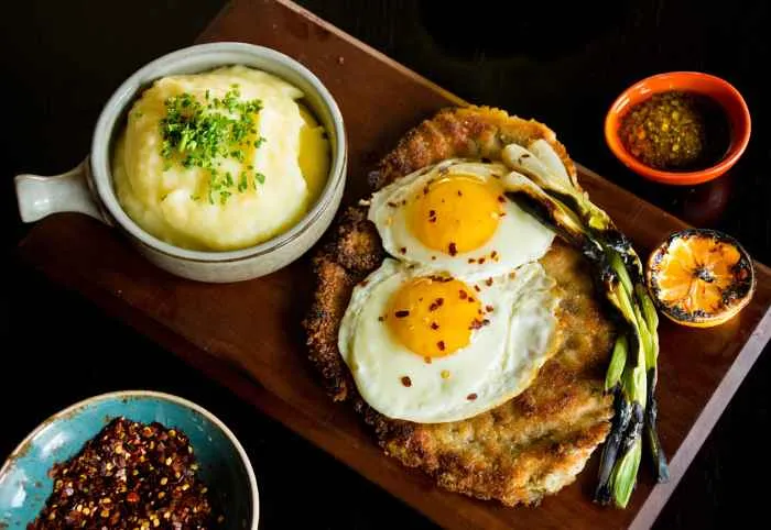 Chicken Milanese for New Bubbly Brunch at Artango Bar ​and​ Steakhouse