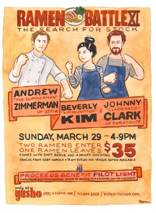 ramen battle 11 for Ramen Battle 11, March 29 at Yusho Logan Square