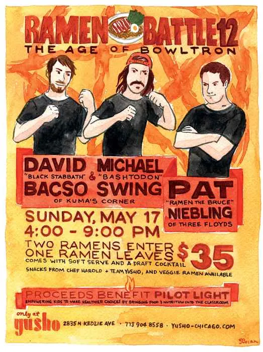 ramen battle 12 for Ramen Battle 12, May 17 at Yusho Logan Square