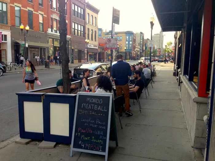 Mondo Meatball's patio is one of the newest outdoor dining additions to Wicker Park. for Celebrate Memorial Day Outdoors at these Chicago Hotspots