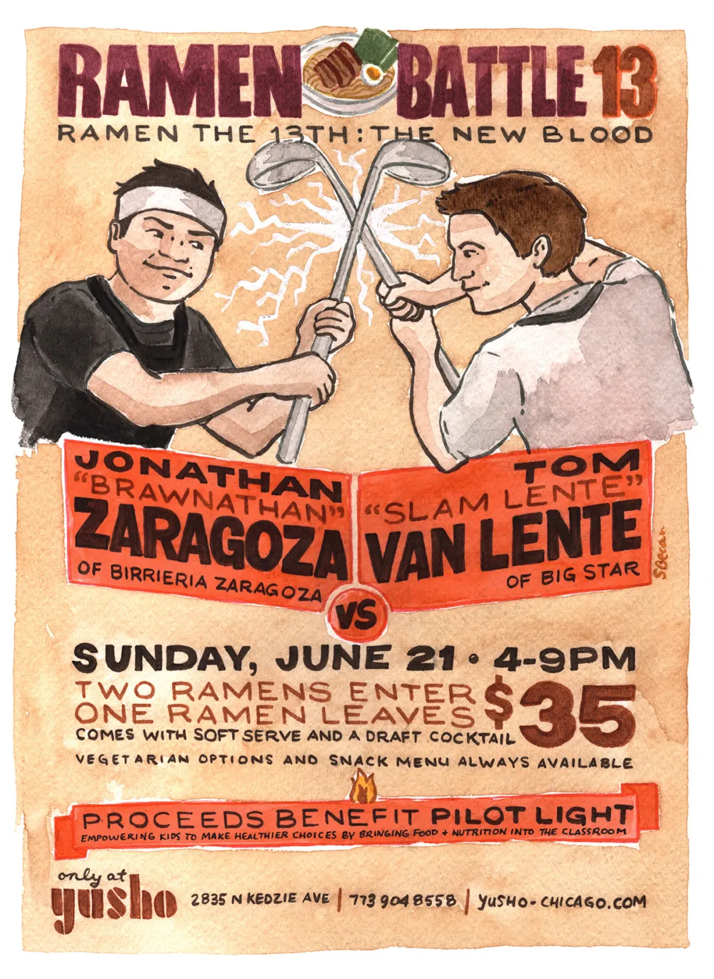 ramen battle 13 for Ramen Battle 13, June 21 at Yusho Logan Square