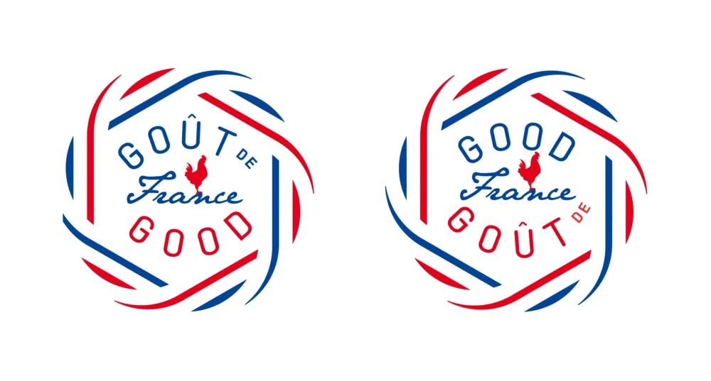 Good france logo high def white for "Good France" Celebration at Chicago Restaurants, March 21