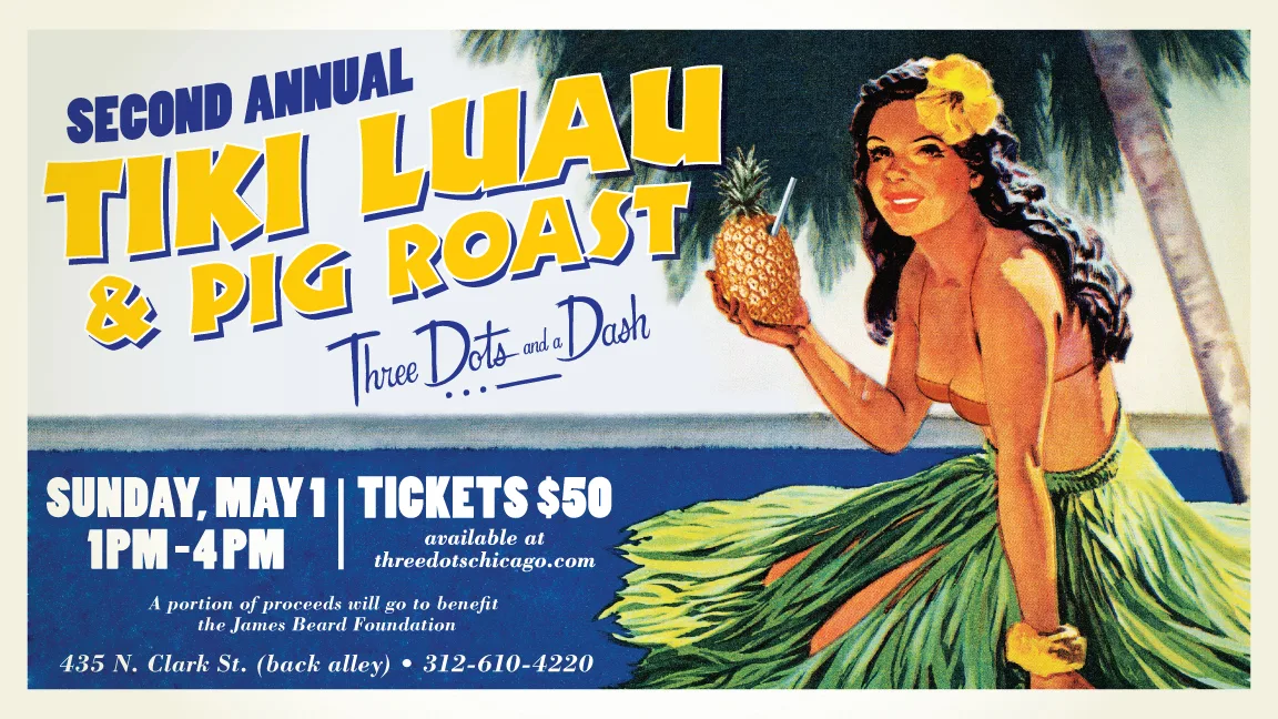 Tiki James Beard 16x9 for Second Annual Tiki Luau & Pig Roast at Three Dots and a Dash