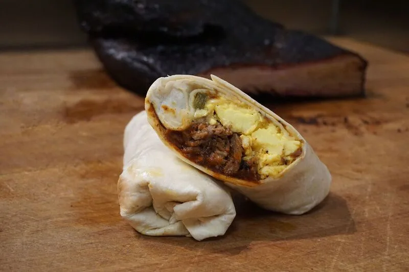 Blackwood BBQ Breakfast Wrap for Blackwood BBQ Celebrates National BBQ Day