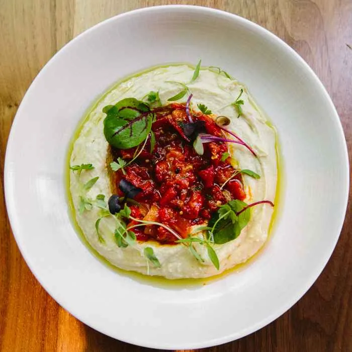 Ema Spicy Hummus for New Year's Eve at Ēma