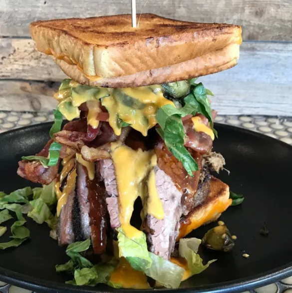 Big Bubba Burger for Celebrate Mother’s Day During National BBQ Month at Kinfork & Rack House