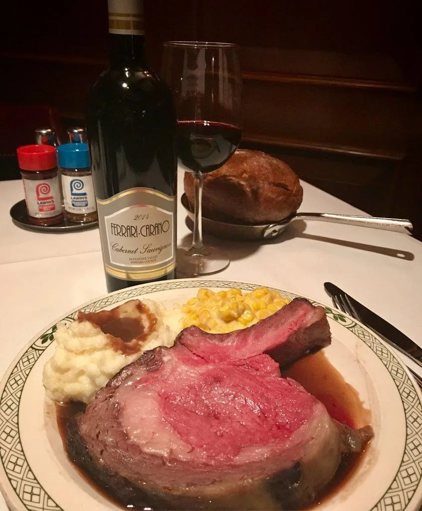 Wine Month At Lawrys for Lawry's The Prime Rib Celebrates National Wine Month