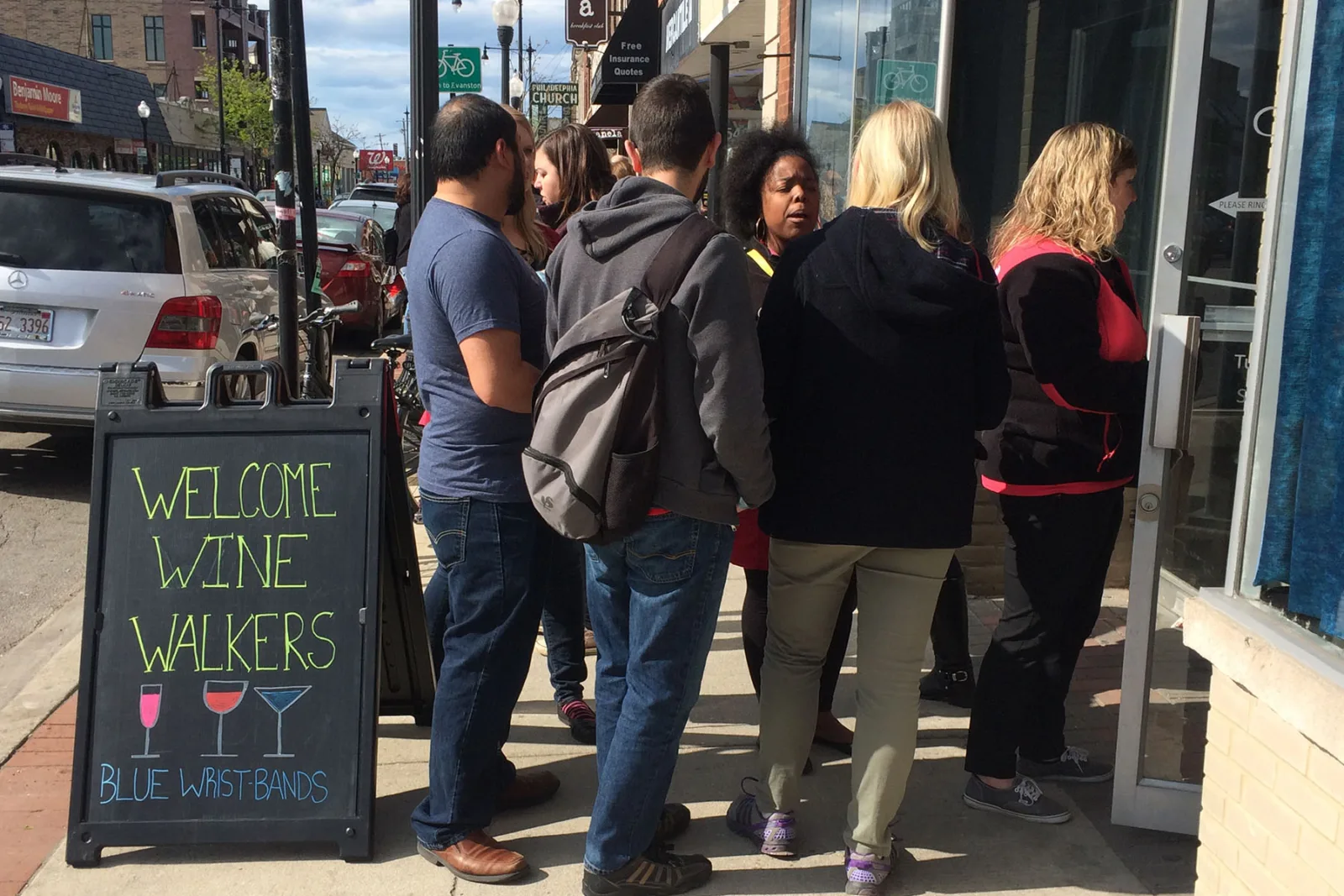 Wine Walk 0000 Photo 3 Guests Wait In Line During Andersonville Wine Walk 2016 Photo Courtesy Of Andersonville Chambe for Andersonville Wine Walk Returns on May 21
