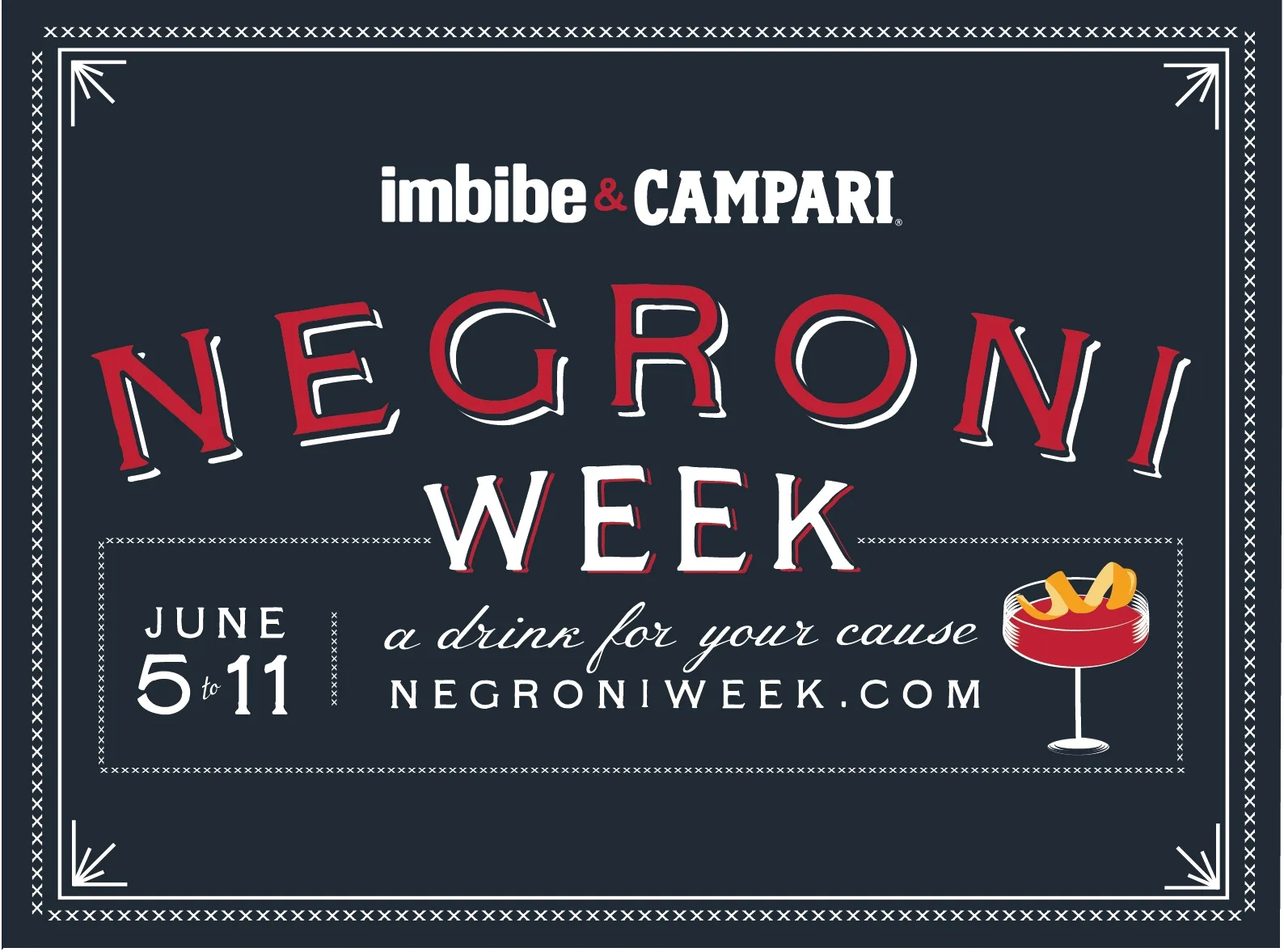 Negroni Week2017 Horiz Dark 1 for Nosh & Booze Participates in 4th Annual Negroni Week