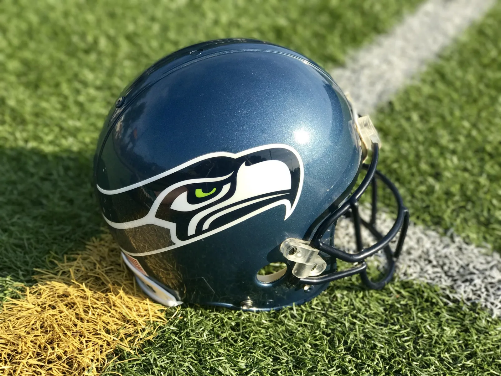 Hawks Helmet 1 for Seattle Seahawks Game Watch/Happy Hour at Mac's Wood Grilled