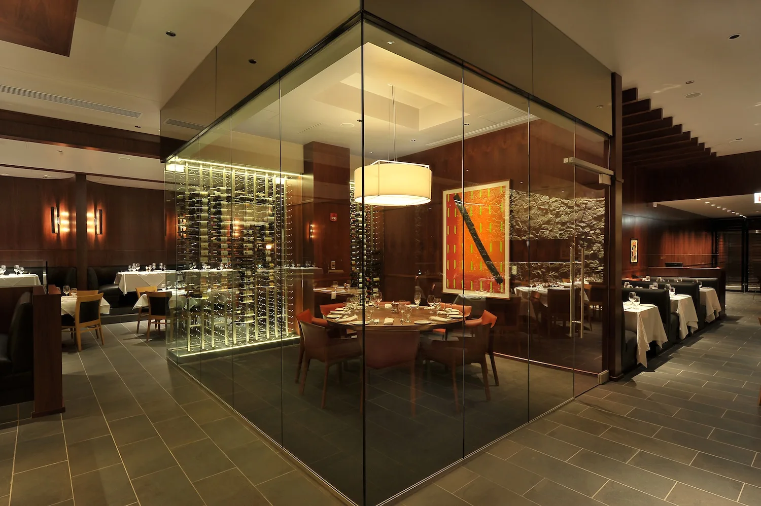 Wine Room Private Dining Iii Forks for Italy to France Wine Dinner Series at III Forks