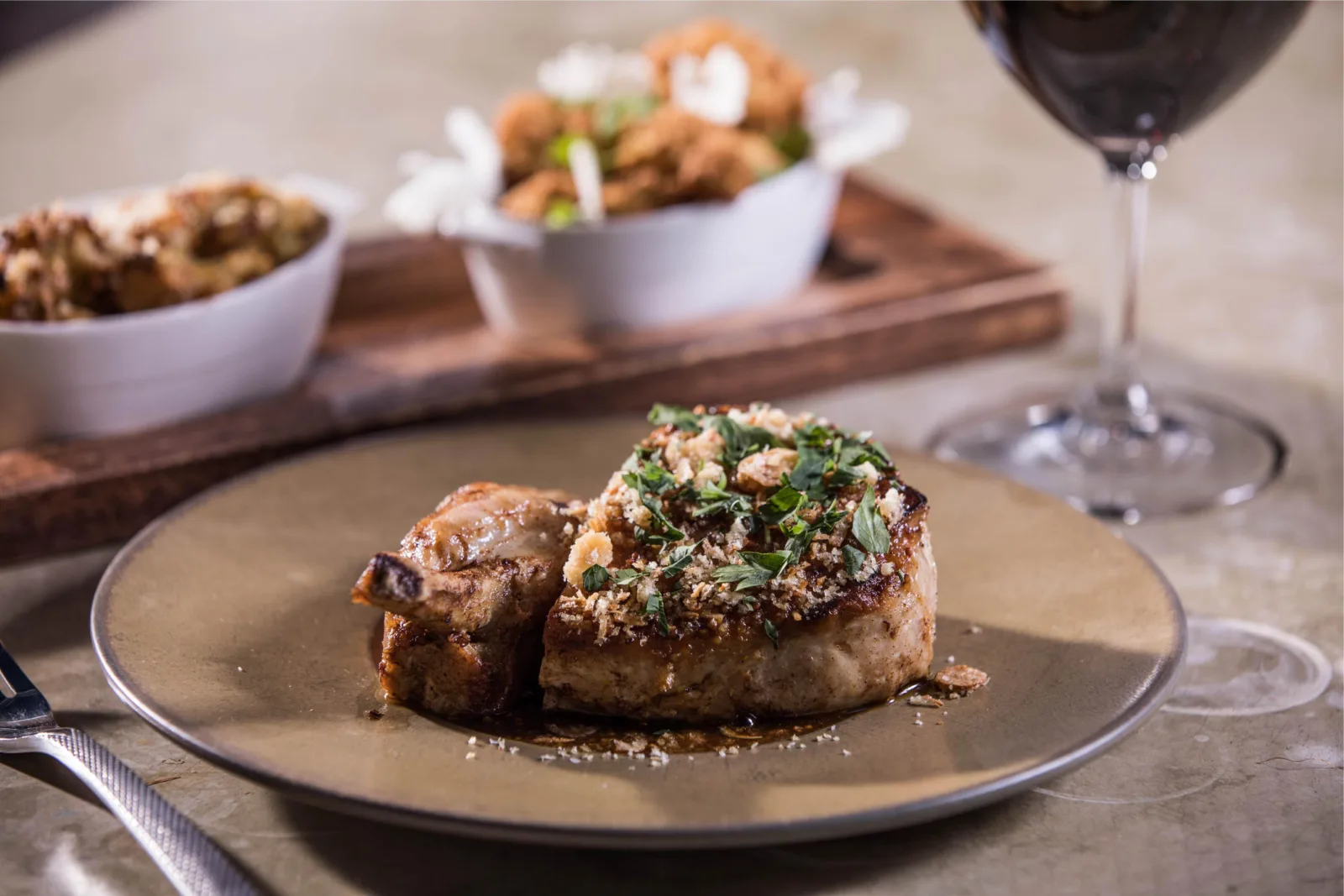 Duroc Pork Chop for Forage to Table, This April at Steadfast