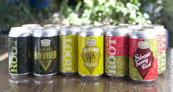 Fr 4 Pksx3 Pic 1 for Forbidden Root Brewery Can Launch Events April 6 and April 12