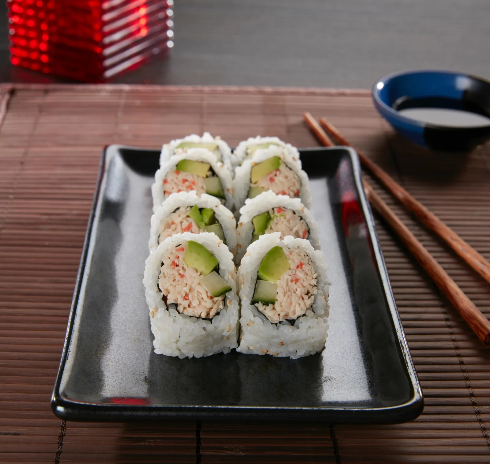 California Roll for Mother's Day Sushi and Sake 101 Class at RA Sushi