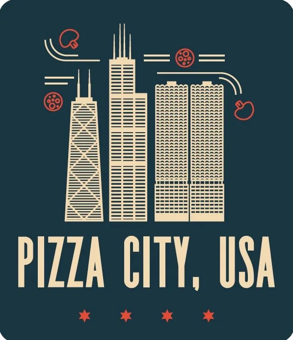 Pizza City Logo for Pizza City, USA Presents: Chicago Pizza Bus Tour