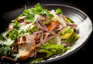 Rockit Sheerin 0004 Rockit Beef Tongue Salad 3 for Rockit Bar & Grill Revamps Menu with New Executive Chef Mike Sheerin