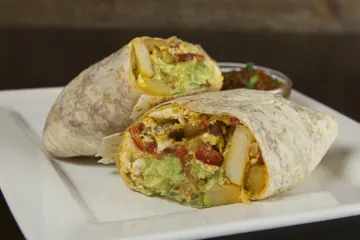 Houndstooth Breakfast Burrito 2 Tight for New Year’s Day at the Dark Horse Tap & Grille