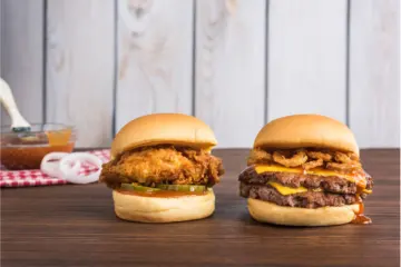 Shake Shack Bbq 0000 Ss Double Bbq Shack Meister Burger And Bbq Chickn Shack Evan Sung for Shake Shack Debuts Limited Edition BBQ Menu