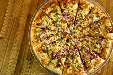 Whirley Reuben Pizza 0000 Reuben Pizza 2 for WhirlyBall Unveils Reuben Pizza for St. Patrick's Day Week