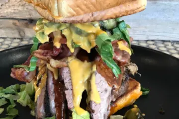 Big Bubba Burger for Celebrate Mother’s Day During National BBQ Month at Kinfork & Rack House