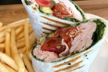 Quick Lunch Turkey Wrap for Kinfork Launches 30 Minute “Quick Lunch” Menu