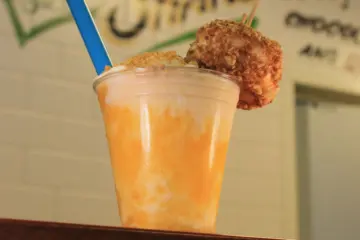 Burger Movement Shake 0000 Peach Shake 16 for Burger Moovment and Firecakes Donuts Present the Sho Nut