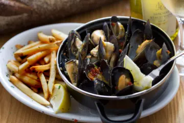 Chez Moi Mussel 0000 Moules Frites for All You Can Eat Mussels at Chez Moi