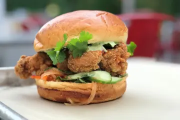 Urban Belly Mi for Honey Butter Fried Chicken Launches Clucker Collaboration with Chef Bill Kim and the UrbanBelly Mi Sandwich