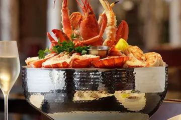 Seafood for Ring in 2018 at Benny's Chop House