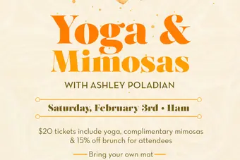 Yoga And Mimosas At The Talbott for Yoga and Mimosas at 20 East