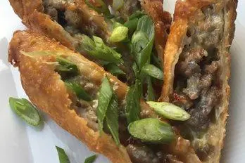 Bracket Philly Cheesesteak Egg Rolls for March Madness Specials at Bracket Room