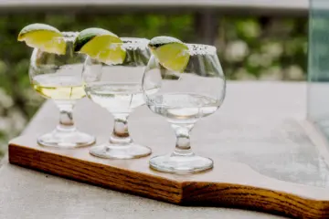 Tequila Flight Cantina Laredo for National Tequila Day at Cantina Laredo