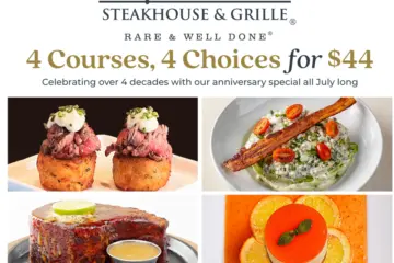 July 4 for 44 Perrys Flier LR Edited Photos Group 26 PER02 007 4444 2w header for Perry's Steakhouse & Grille Introduces July Anniversary Special Offers