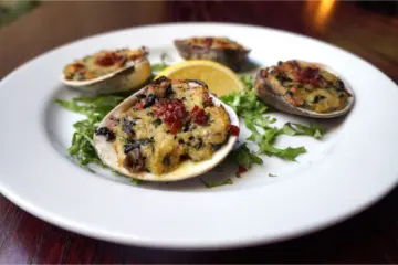 connies joseph 0000 baked clams for St. Joseph's Day Feast at Connie's Pizza