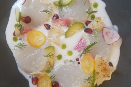 Scallop Crudo Nye 2017 for Hearth Restaurant and Lounge Announces New Year's Eve Dinner