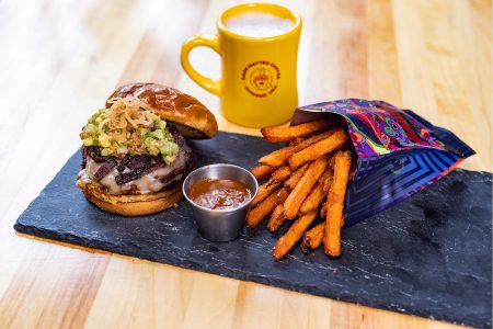 Goose Island Debuts Burger Collab with Dark Matter Coffee