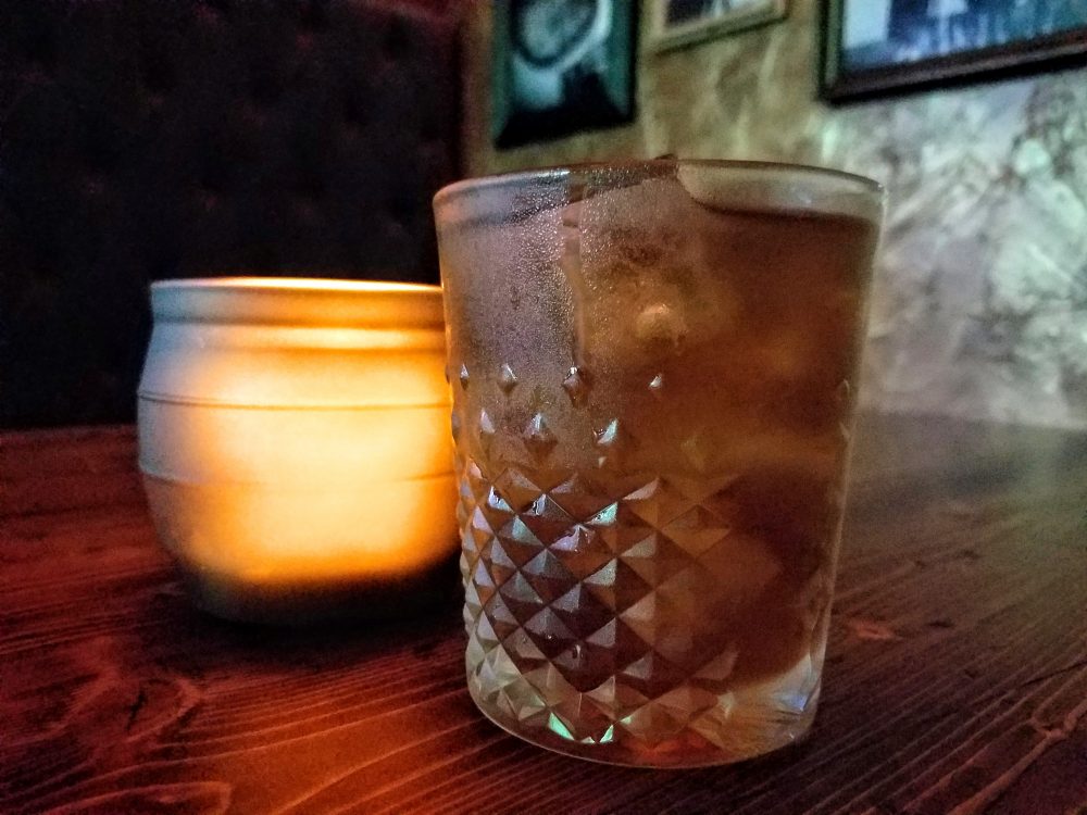 'The Thief' is a twist on the venerable Manhattan. A hint of Sherry and Earl Gray Tea round out this cocktail.