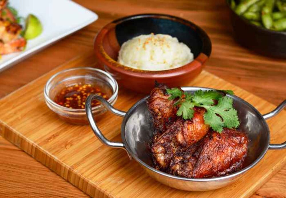 Bites Wings W Sticky Rice for New Late Night Menu at Bites Asian Kitchen