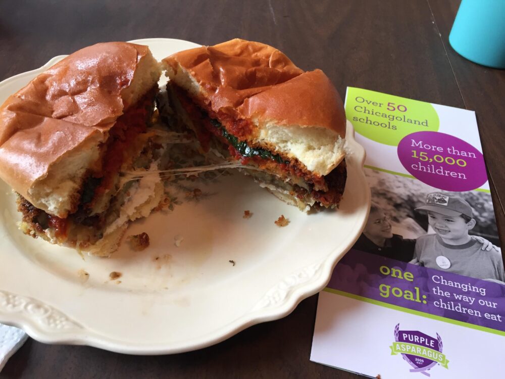 Eggplant Sandwich for Bringing Chicago Together One Parm Sandwich At A Time
