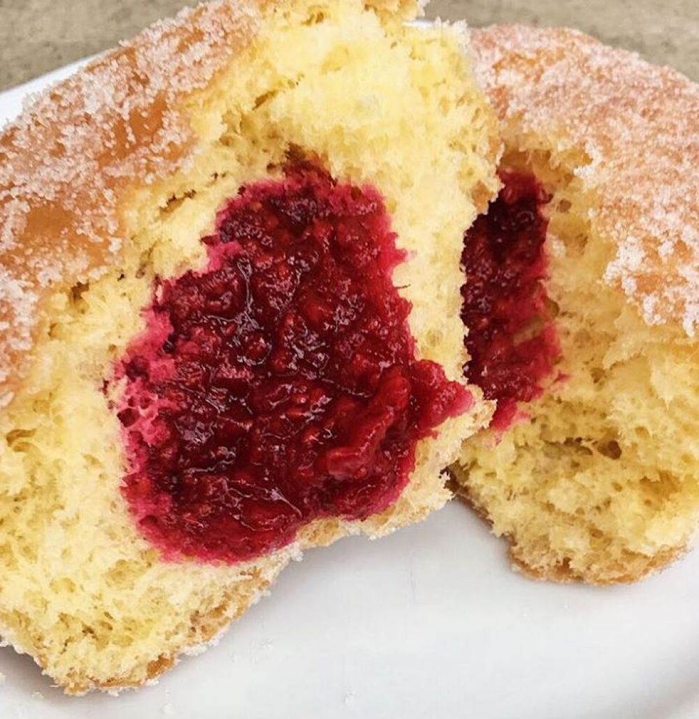 Berry Filled Firecakes Donuts