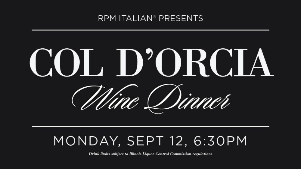 Col d'Orcia Brunello Wine Dinner