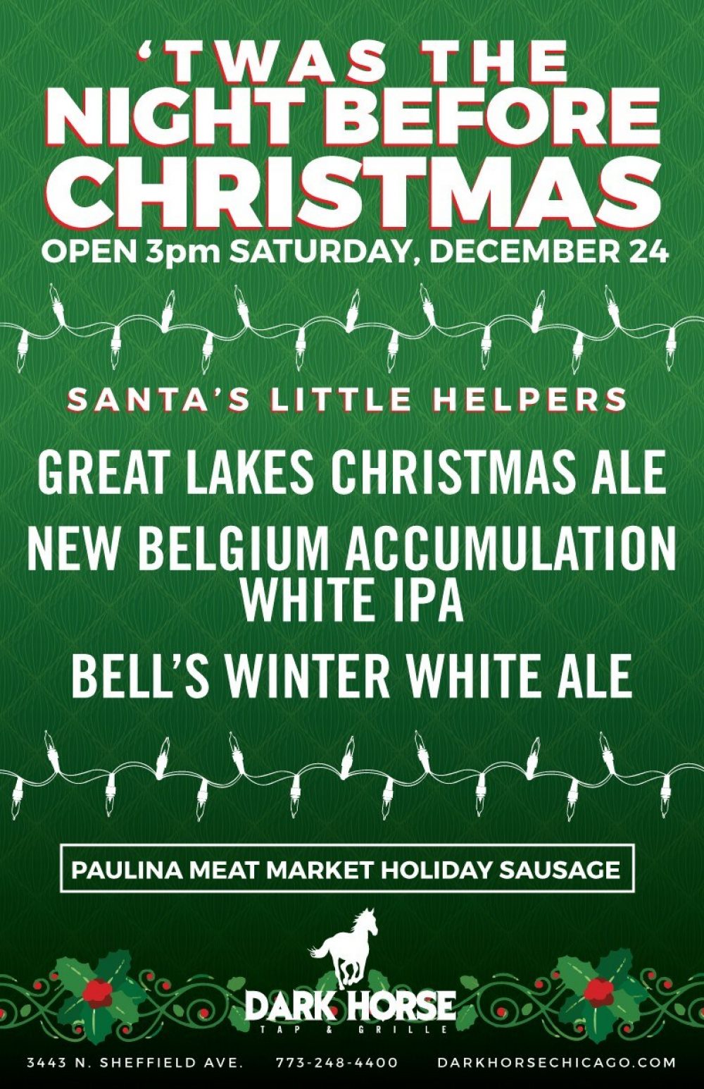 Christmas Eve at Dark Horse Tap & Grille