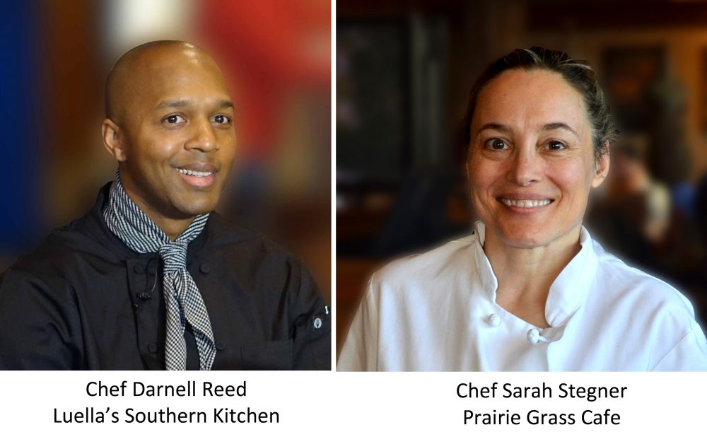 Chefs Darnell Reed and Sarah Stegner