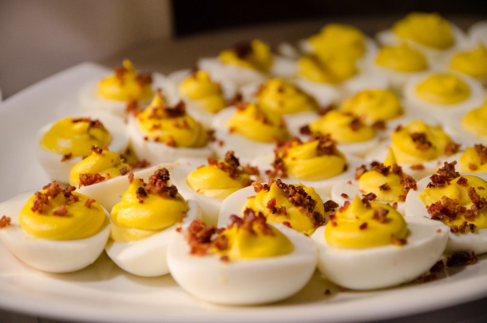 Prairie Grass Cafe Deviled Eggs. Photo credit: Cindy Kurman