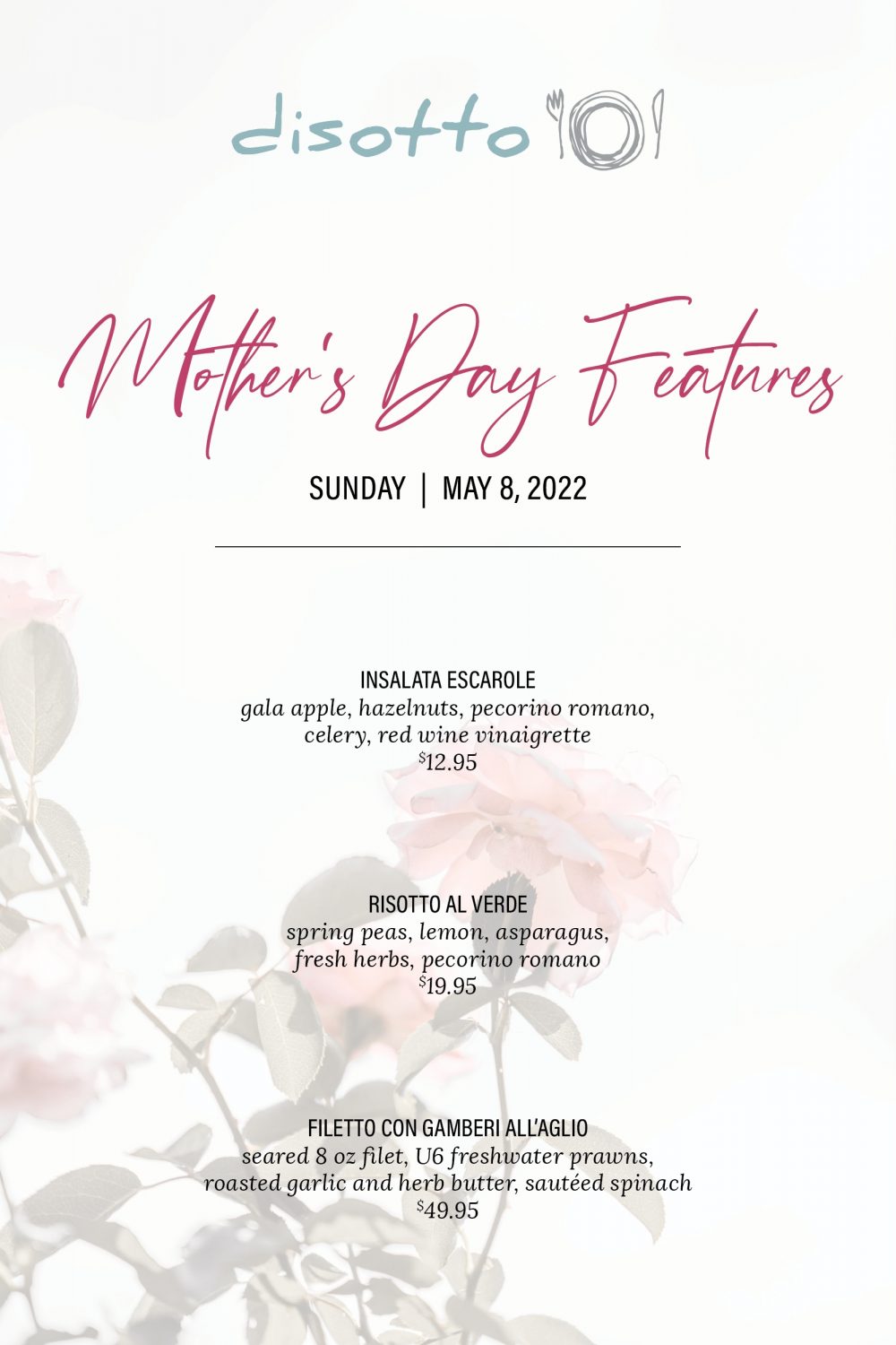 Disotto Mothers Day Specials 800X1200 05082022 A