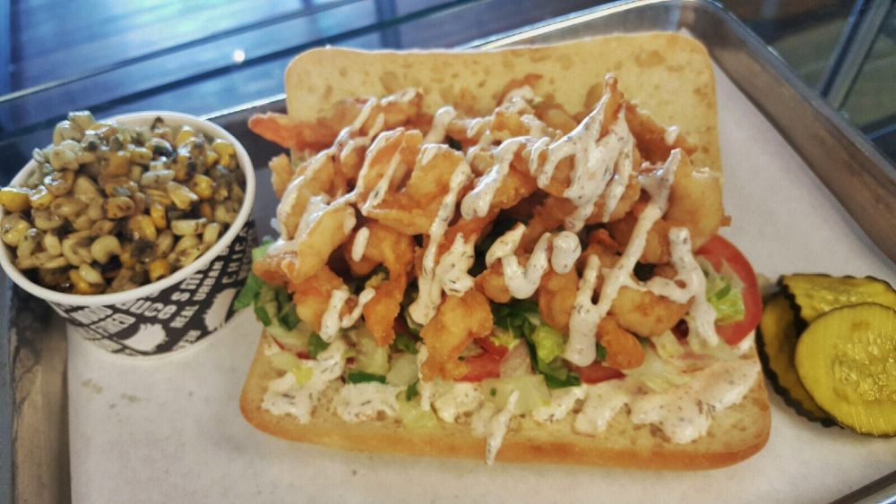 Real Urban Barbecue's Shrimp Po Boy